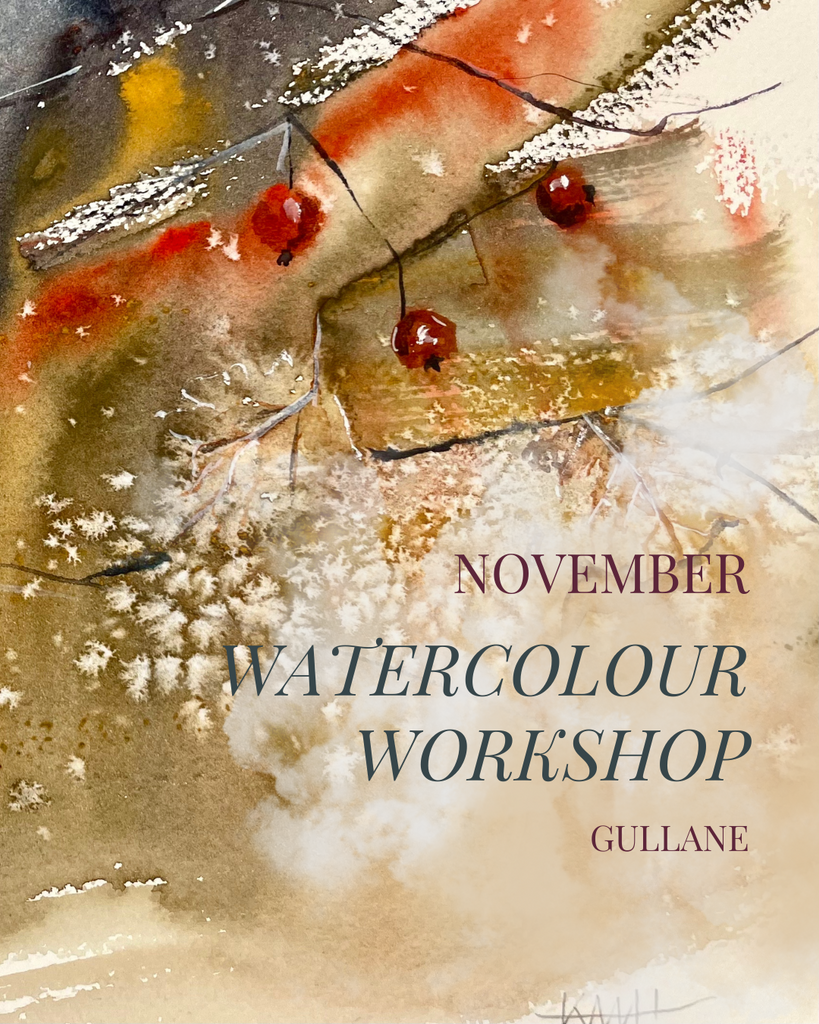 NOV - Sat 18th 2023 - Introduction to Watercolour Workshop, Gullane - Autumn Blooms & Berries (10:00)